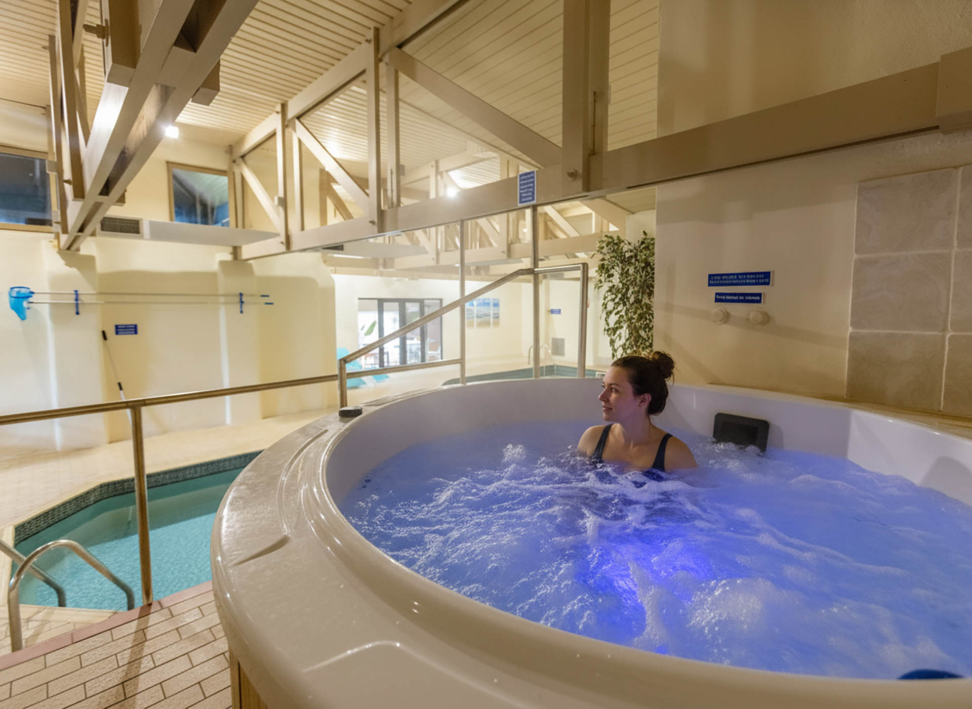 Indoor Hot Tub at Broomhill Manor Holiday Cottages Bude Cornwall