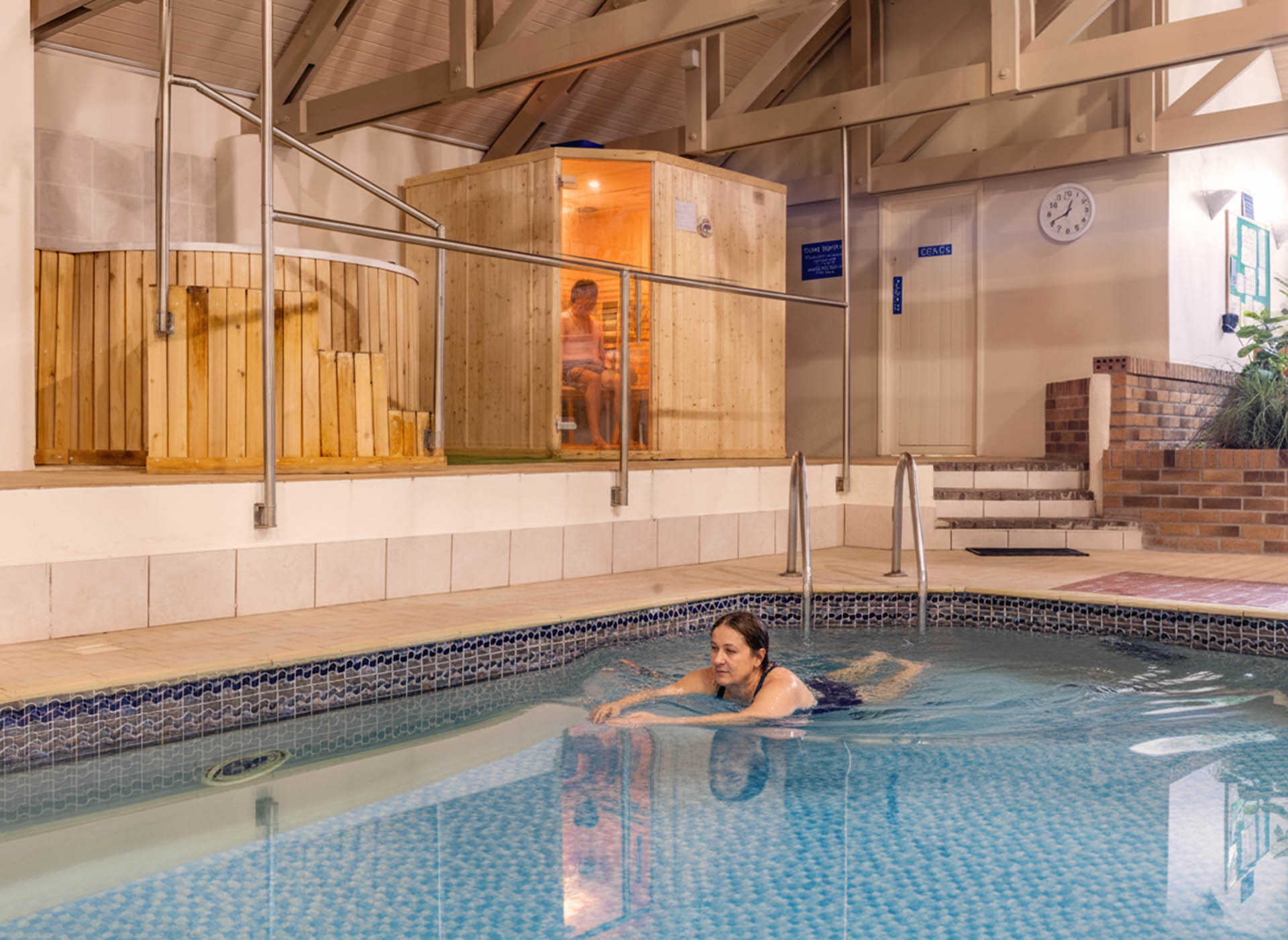 Indoor Swimming Pool at Broomhill Manor Holiday Cottages Bude Cornwall