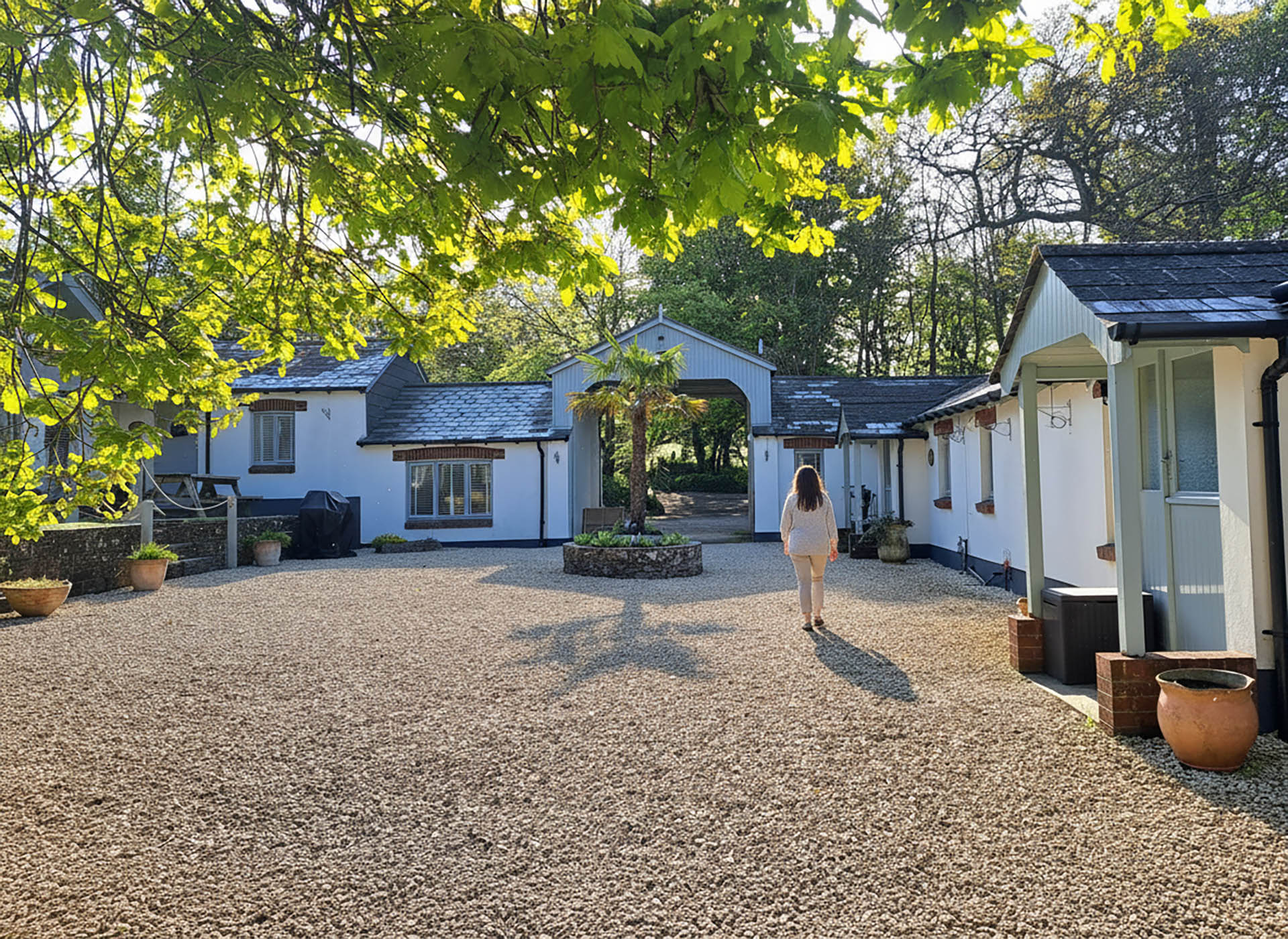 Stable area at Broomhill Manor Holiday Cottages Bude Cornwall