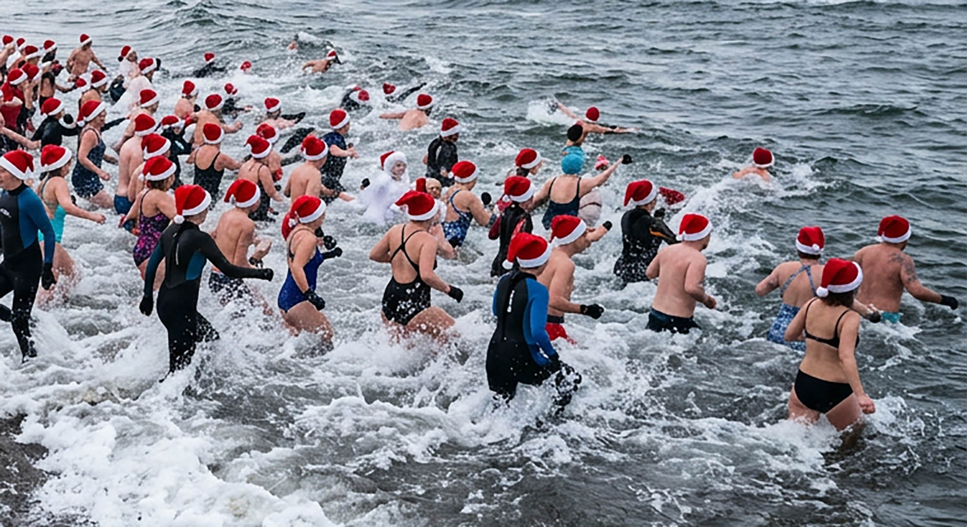 Christmas Breaks in Cornwall - Winter Swim on Christmas Day